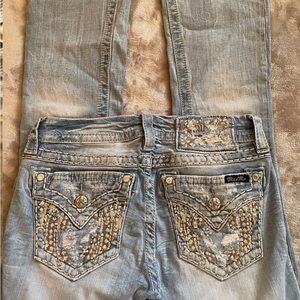 Miss Me Light Blue bootcut jeans